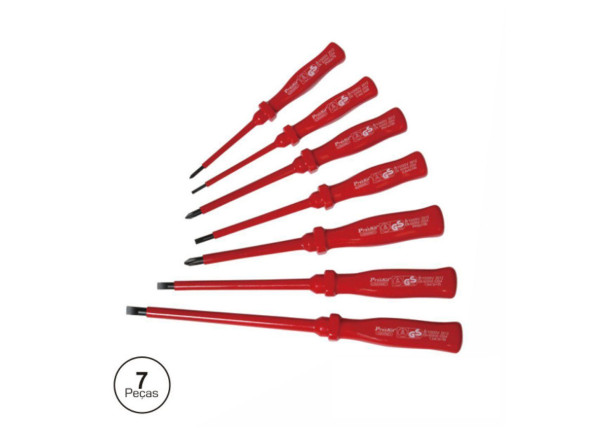 PROSKIT Conjunto De 7 Chaves Isoladas 1000v PROSKIT Conjunto De 7 Chaves Isoladas 1000v